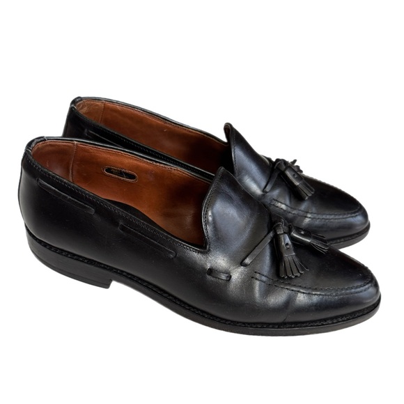 Allen Edmonds Grayson Black Leather Tassel Loafers Dress Shoes Size 10 READ main image 13